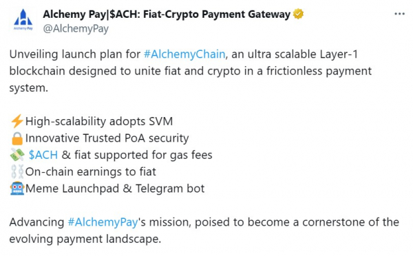 Alchemy Pay раскрывает планы по запуску блокчейна Layer 1