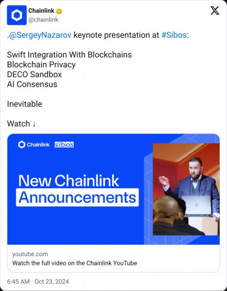 Сооснователь Chainlink представил блокчейн-платежи для TradFi