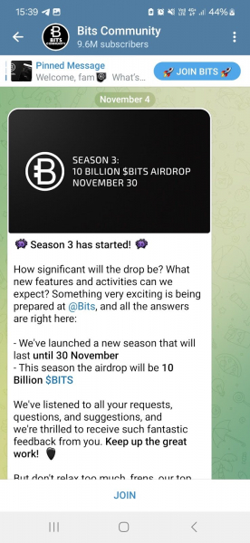 Bits Airdrop: Всё, что необходимо знать